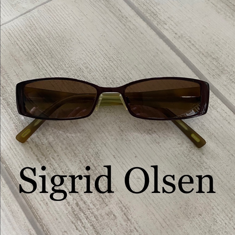 Sigrid Olsen Brown and Green Sunglasses